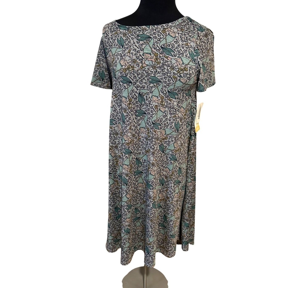 NWT LuLaRoe Carly Dress XS NWT – Disney Little Mermaid King Triton Rare‎ Print